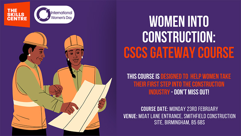 The Skills Centre: Women into Construction – CSCS Gateway Course